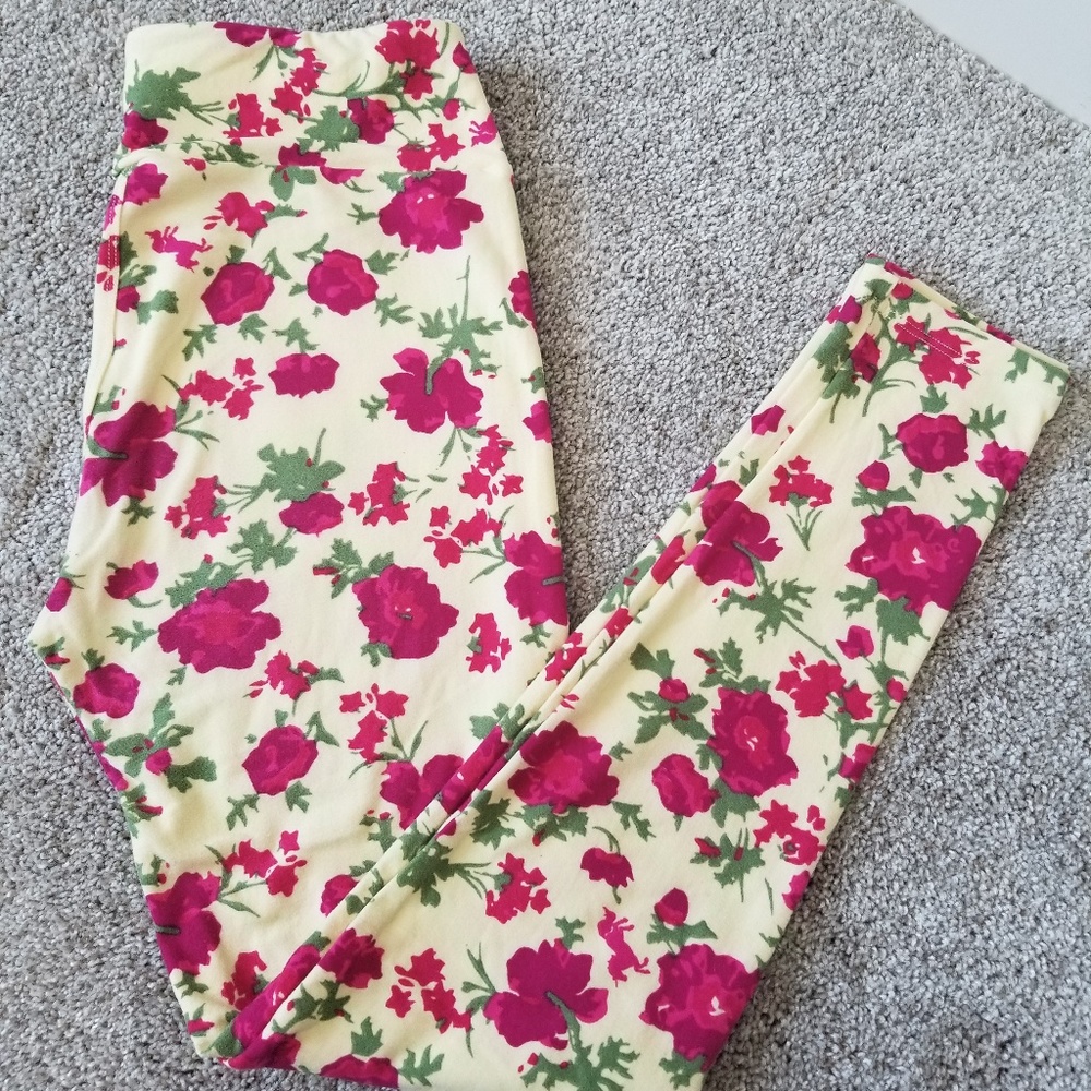 LuLaRoe OS Leggings Floral